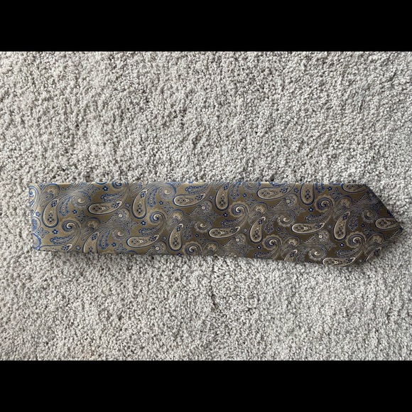 Other - Tasso Elba paisley tie in brown and blue